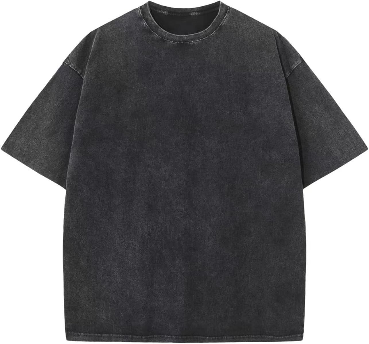 Arssm Men Oversized T Shirts Vintage Tee Loose Fit Short Sleeve Casual Streetwear Baggy Washed Unisex Tops