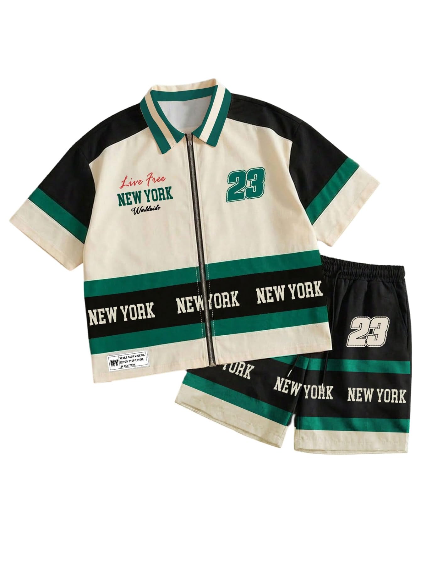 SOLY HUX Men's Summer Outfits Track Suits 2 Piece Short Sets