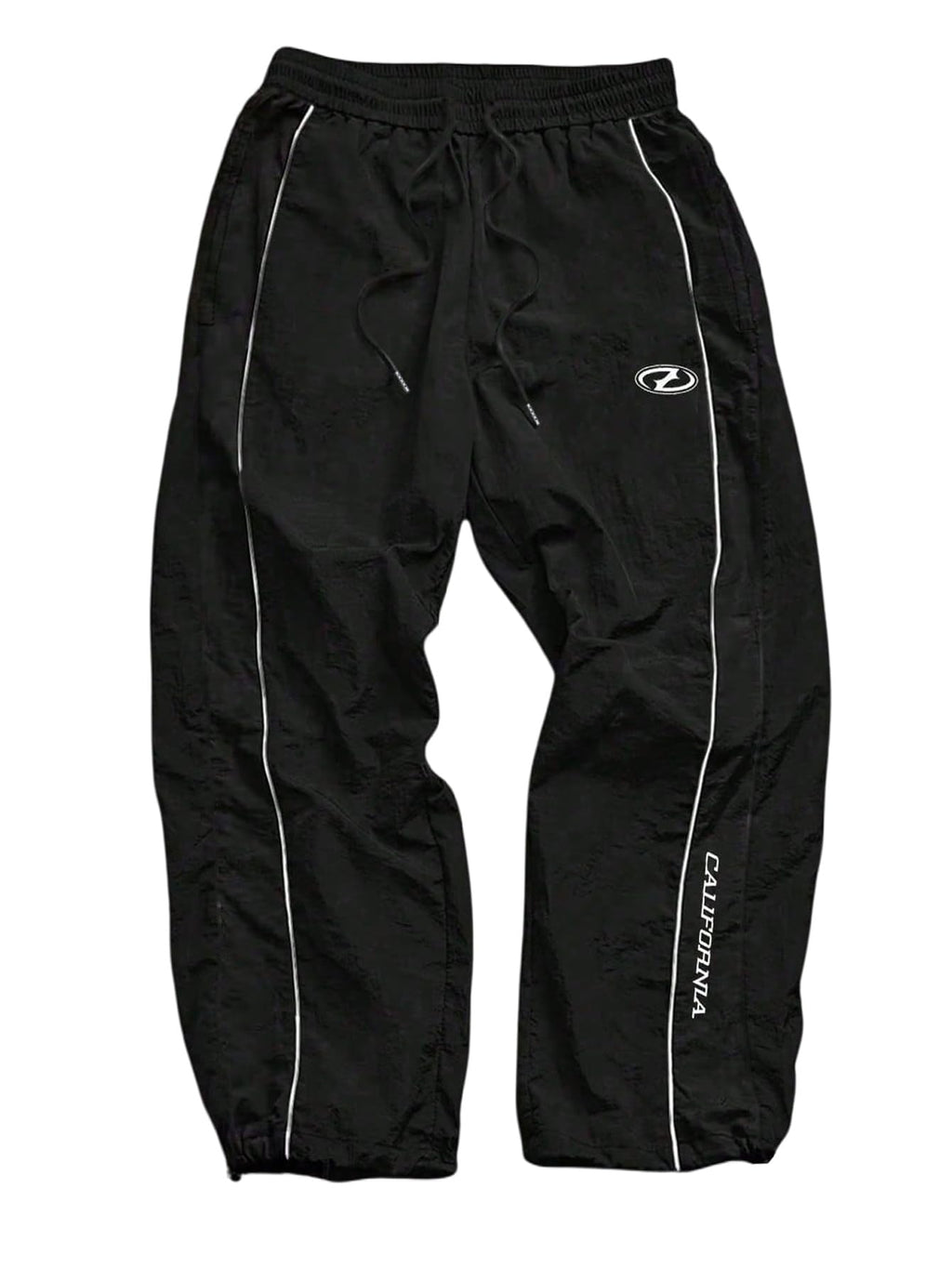 SHENHE Men's Y2k Wide Leg Baggy Parachute Pants Hip Hop Track Trousers