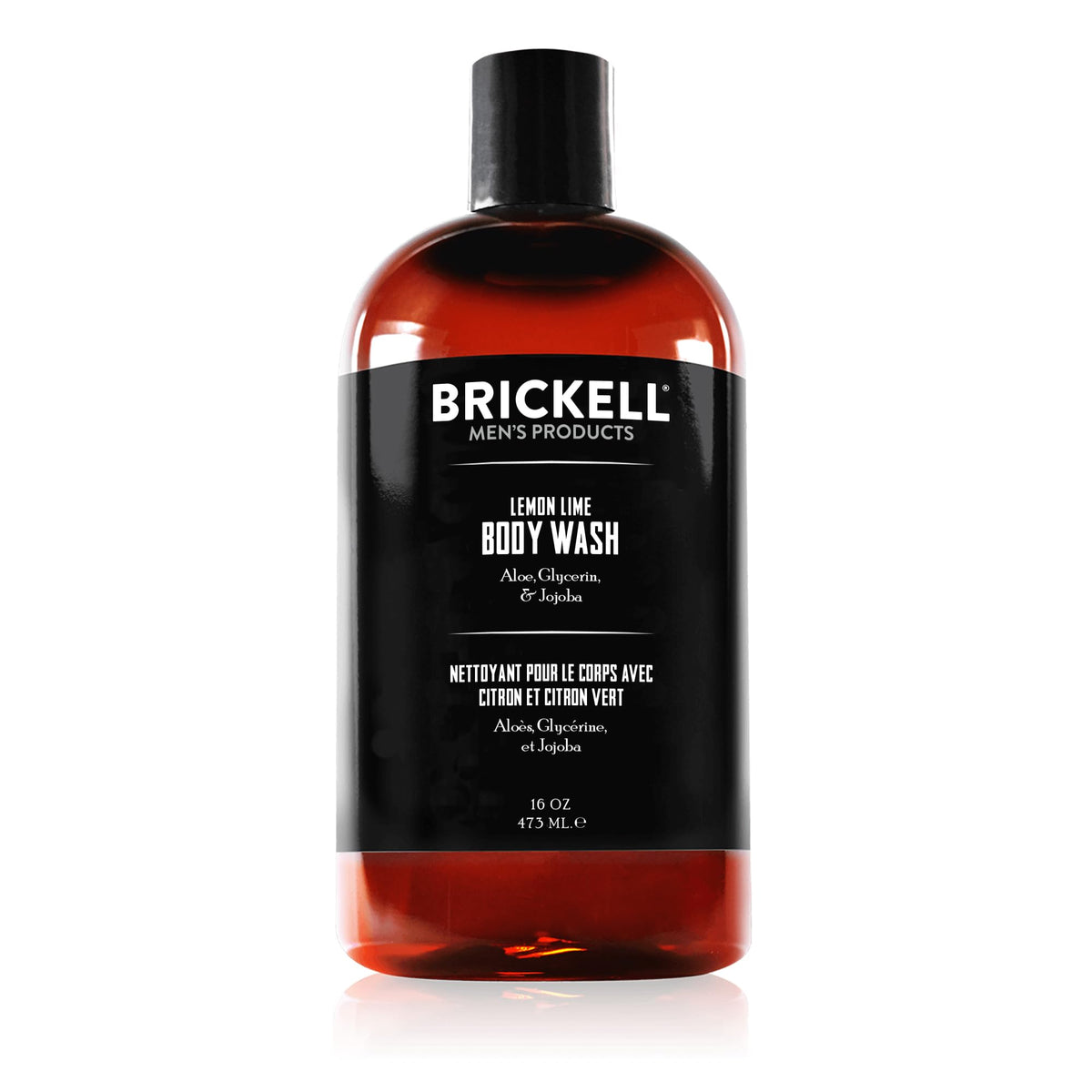 Brickell Men's Invigorating Body Wash for Men, Deep Cleaning Shower Gel with Aloe, Jojoba, and Vitamin E, Scented (Tropical Teakwood, 16 oz)