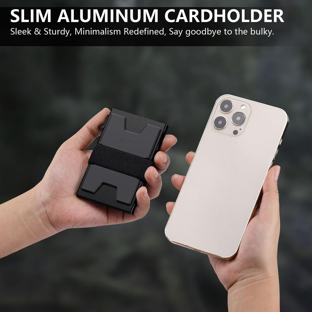 SEMORID RFID Blocking Slim Card Holder Wallet for Men Wallet Minimalist