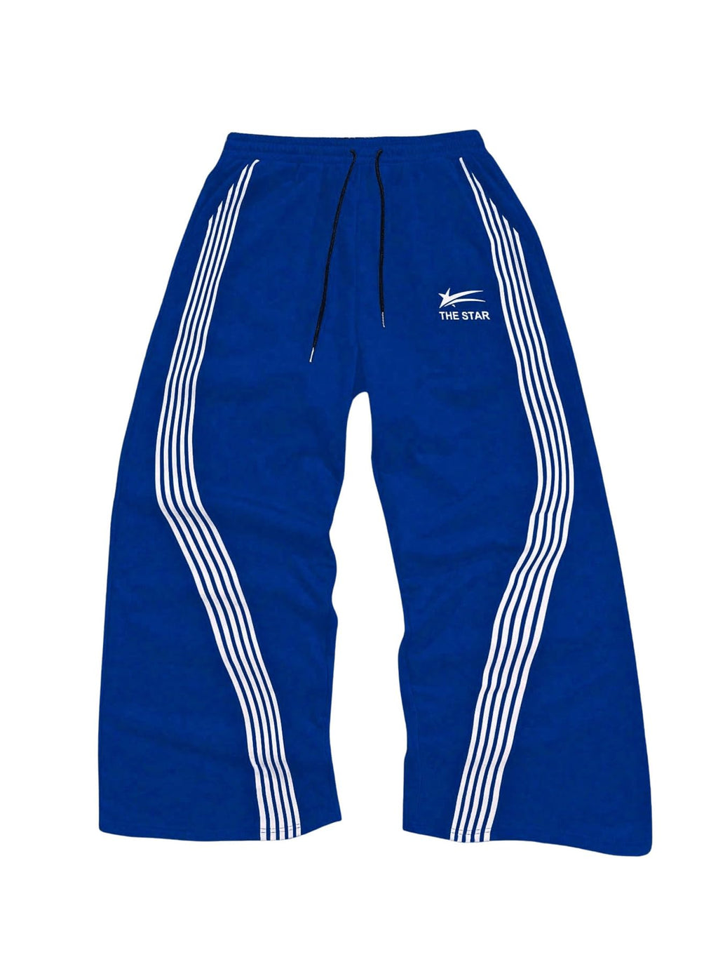 SHENHE Men's Y2k Graphic Track Striped Parachute Wide Leg Sweatpants