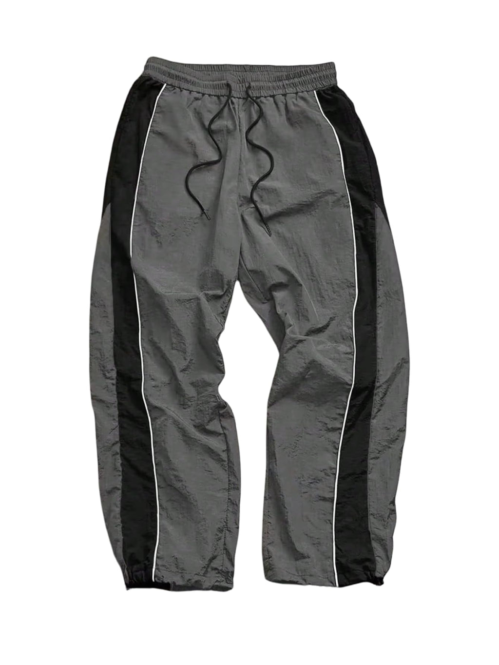 SHENHE Men's Y2k Wide Leg Baggy Parachute Pants Hip Hop Track Trousers