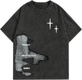 Verdusa Men's Y2k Graphic Tees Short Sleeve Crew Neck Grunge Shirts