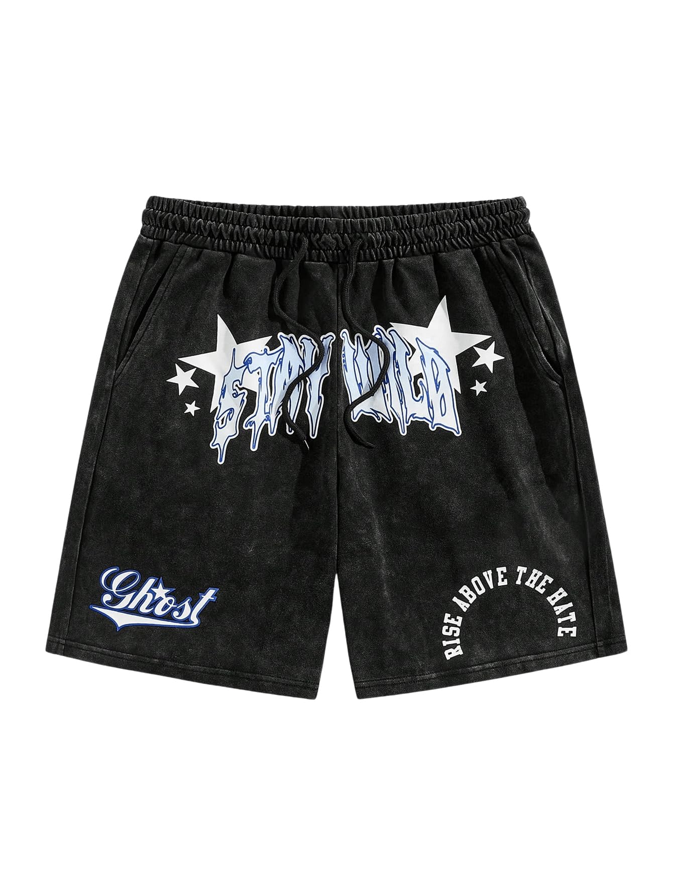 SHENHE Men's Graphics Shorts Print Workout Track Streetwear Shorts