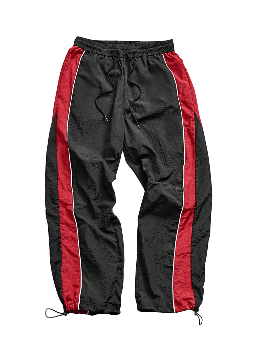 SHENHE Men's Y2k Wide Leg Baggy Parachute Pants Hip Hop Track Trousers