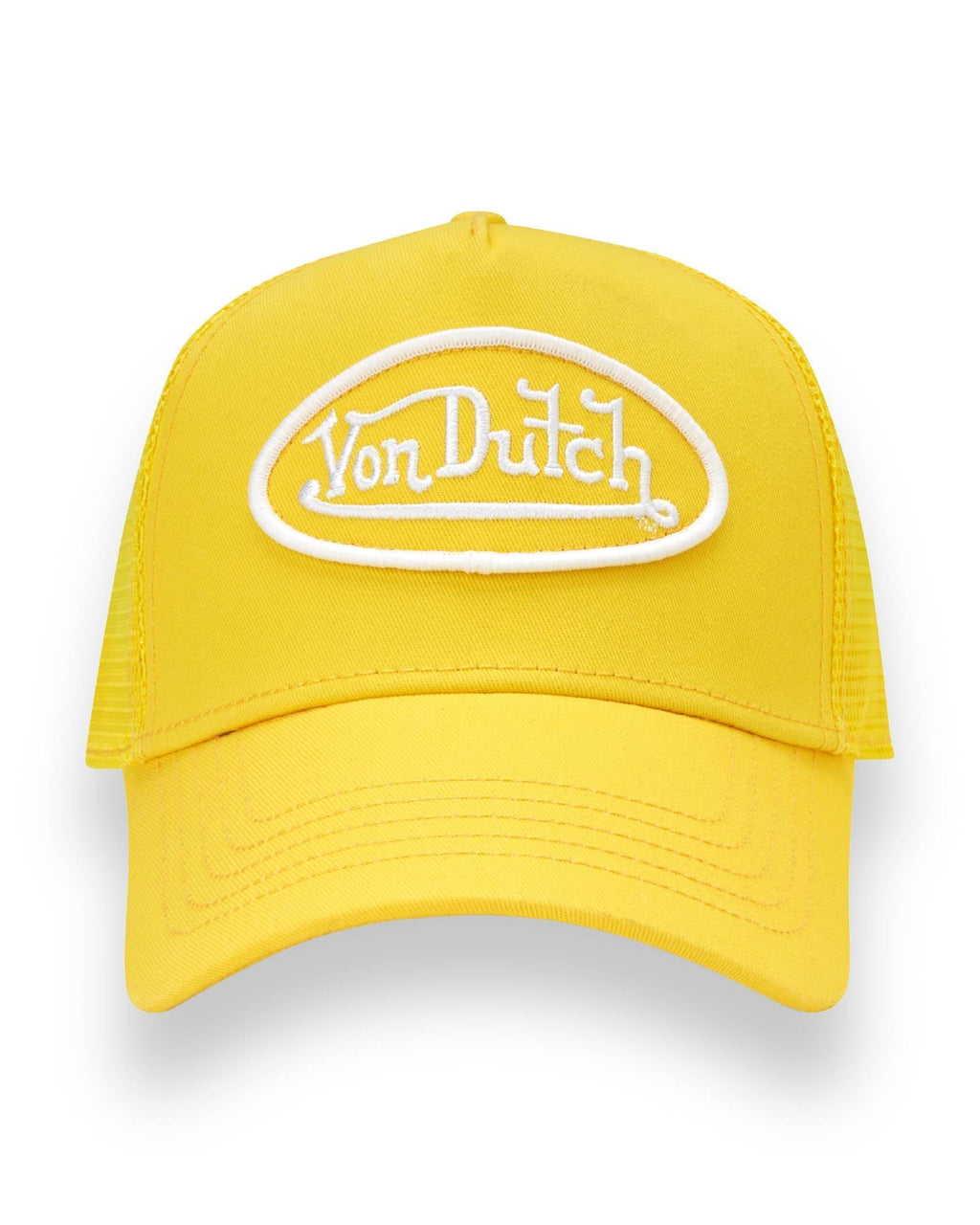 Von Dutch Unisex Trucker Hat - Retro Classic Solid Color Mesh Back Snapback Baseball Cap for Men & Women.
