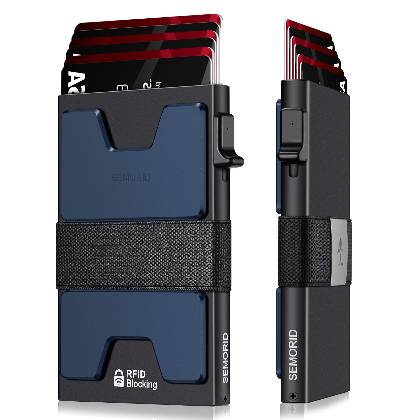 SEMORID RFID Blocking Slim Card Holder Wallet for Men Wallet Minimalist