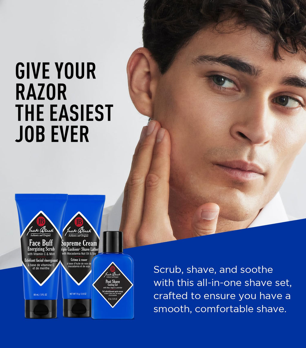 Jack Black Men's Skincare Kit, Men's Gift Set, Travel-Ready