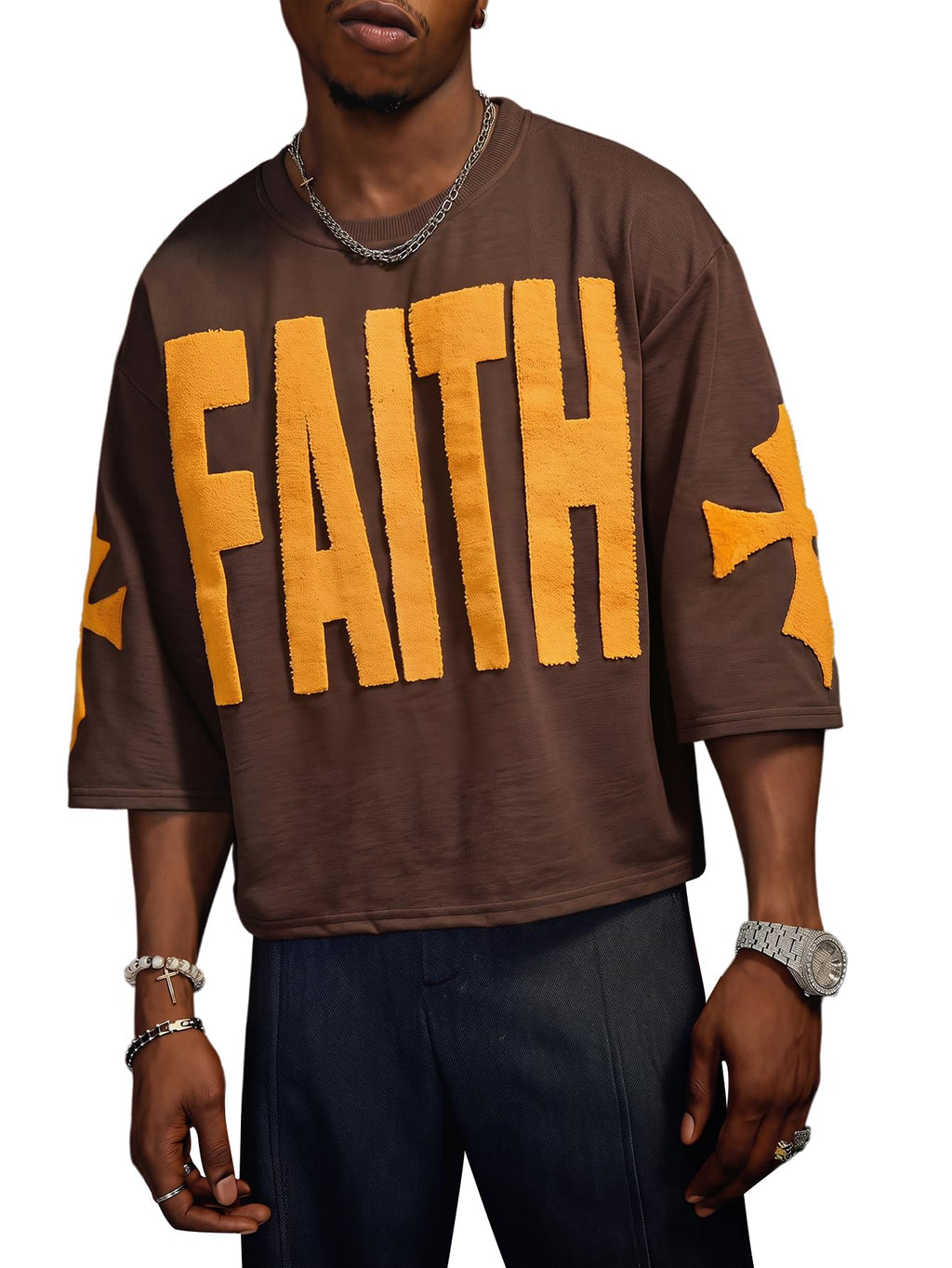 Verdusa Men's Oversized Graphic Tees Streetwear Y2K Grunge Summer Tops