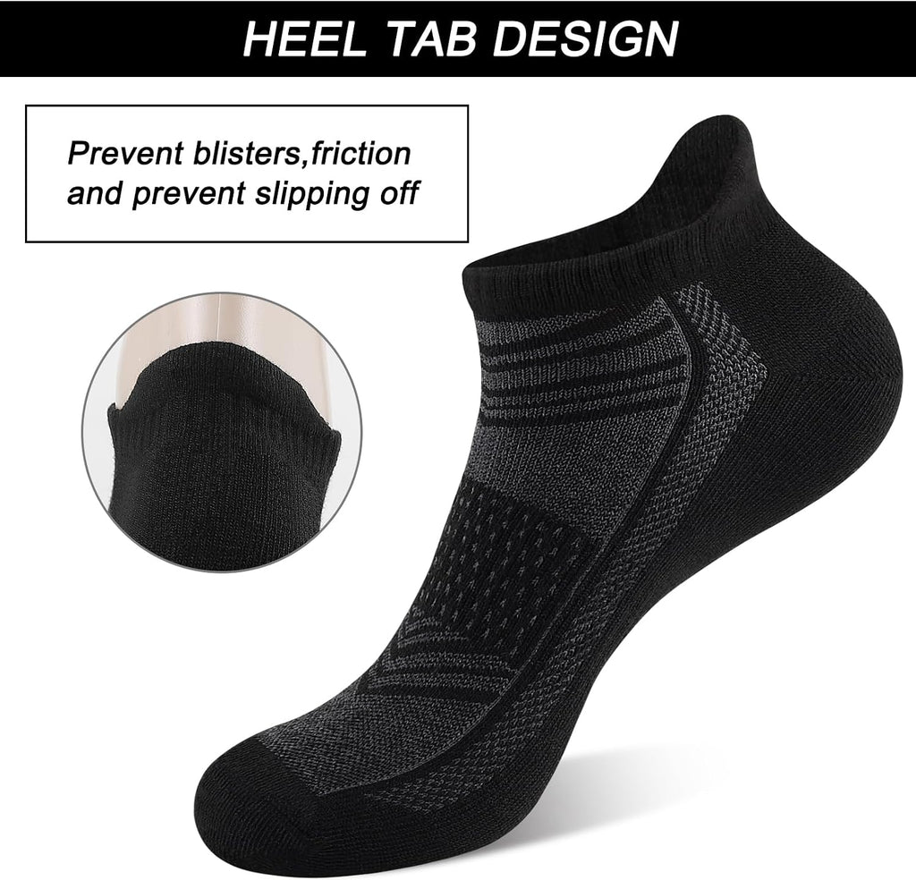 shnn 14 Pairs Mens/Womens Ankle Socks Breathable Casual Low Cut Short Socks for Men/Women with Heel Tab