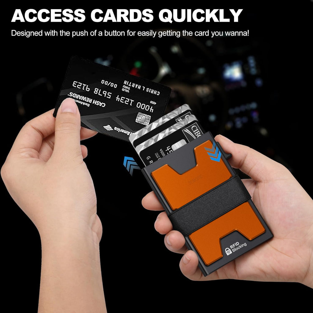 SEMORID RFID Blocking Slim Card Holder Wallet for Men Wallet Minimalist