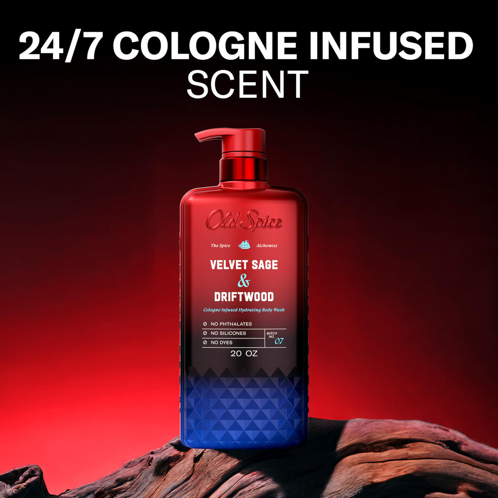 Old Spice Body Wash for Men, Cashmere + Vanilla Wood Scent, 20 fl oz