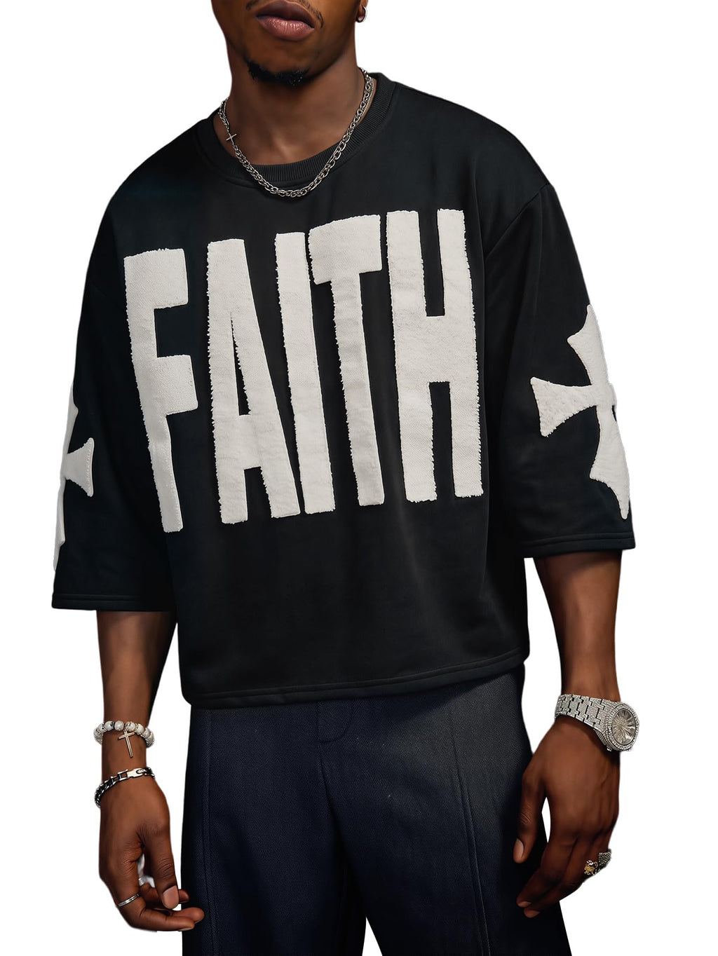 Verdusa Men's Oversized Graphic Tees Streetwear Y2K Grunge Summer Tops