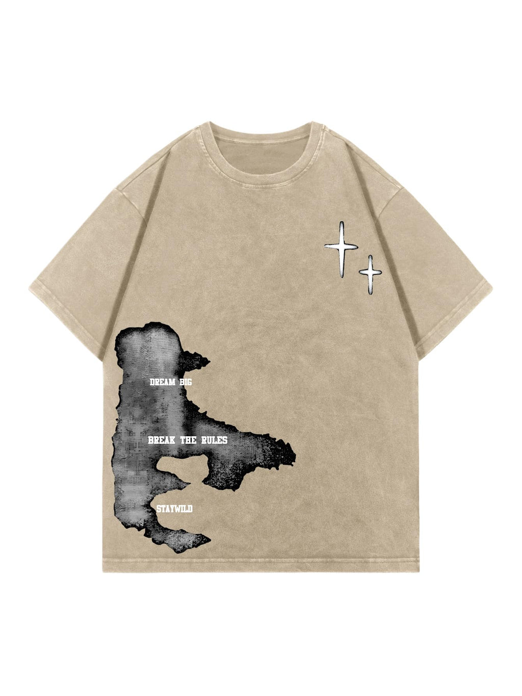 Verdusa Men's Y2k Graphic Tees Short Sleeve Crew Neck Grunge Shirts