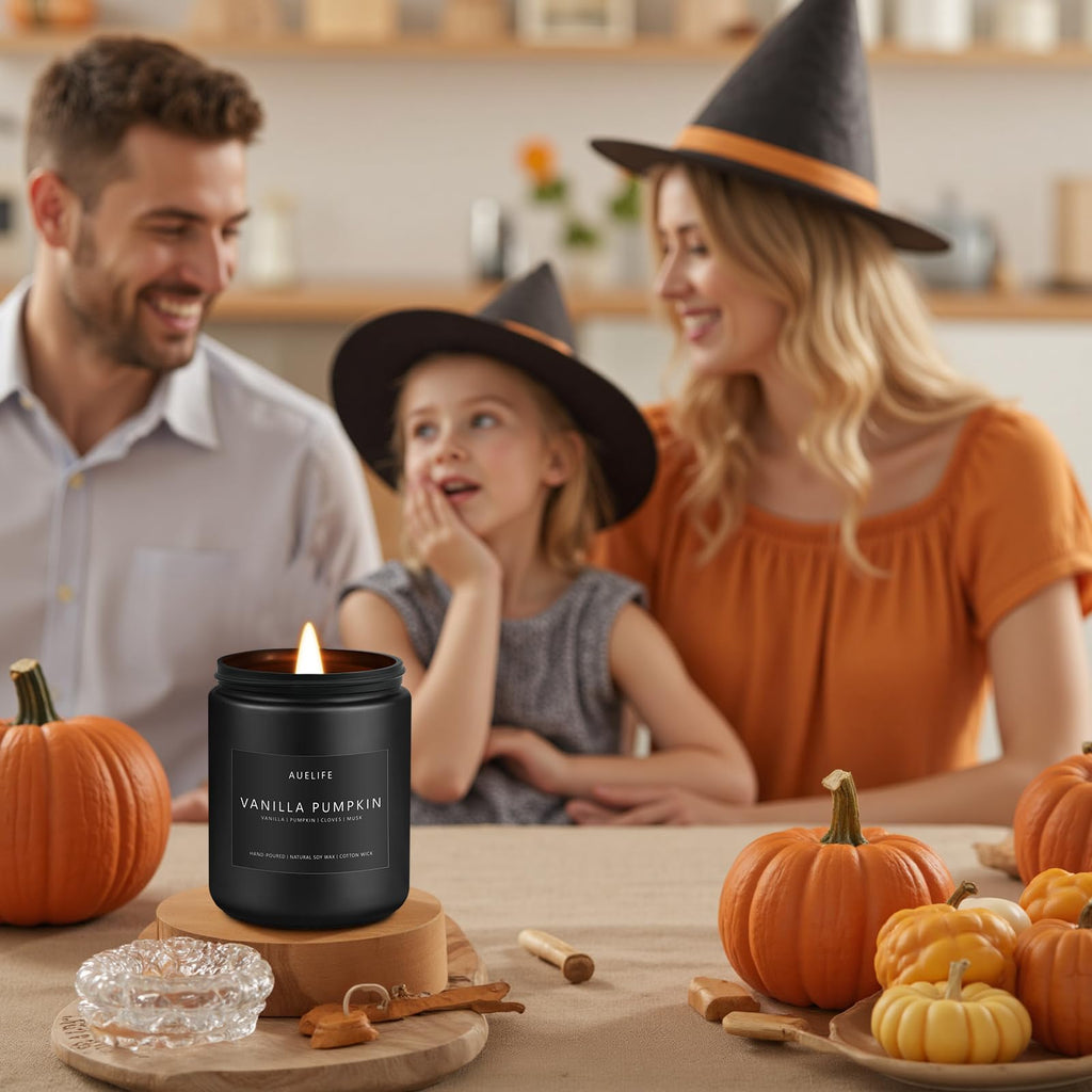 Auelife Candles for Men Gift Set, 4 Pack Soy Wax, Masculine