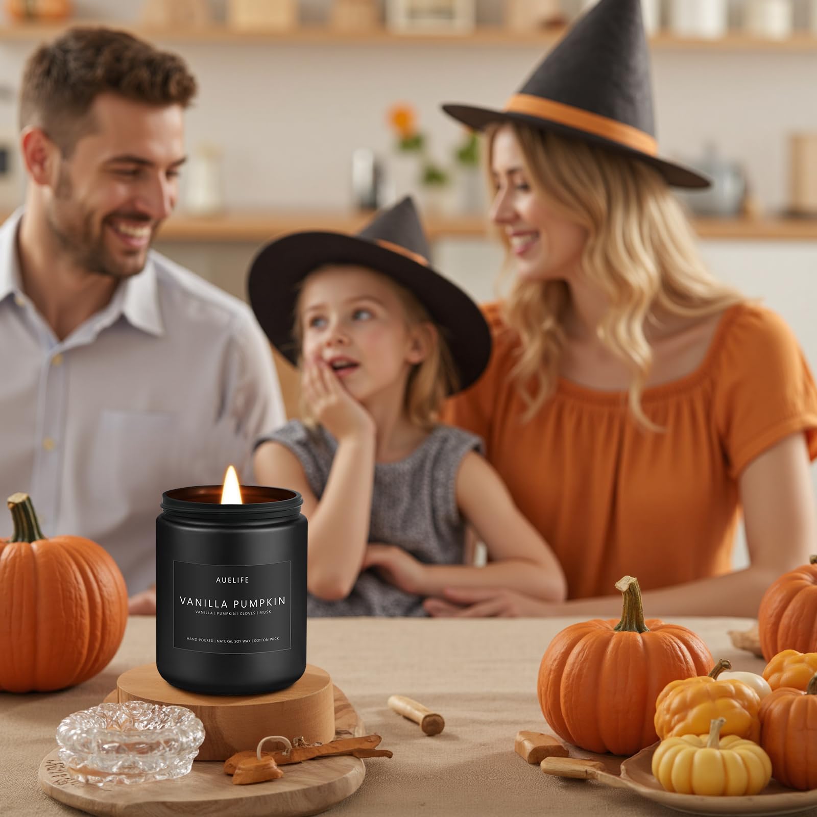 Auelife Candles for Men Gift Set, 4 Pack Soy Wax, Masculine