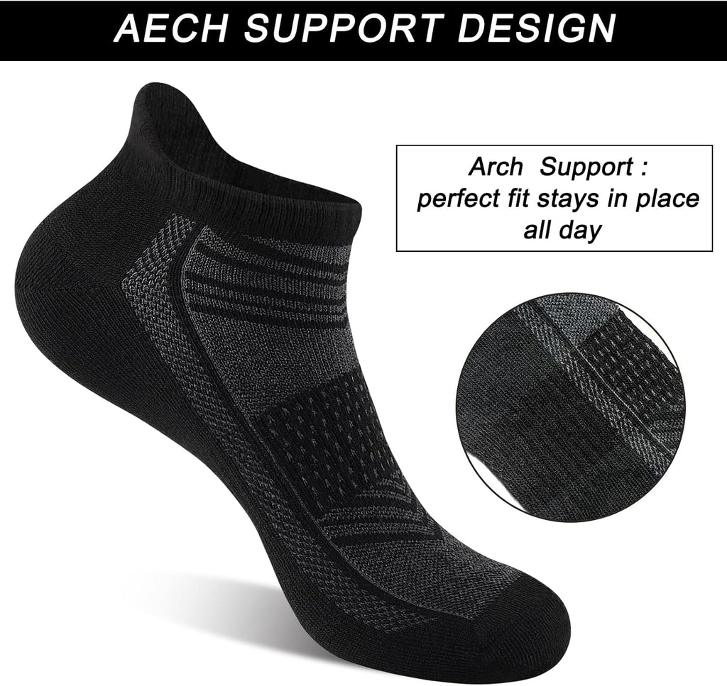 shnn 14 Pairs Mens/Womens Ankle Socks Breathable Casual Low Cut Short Socks for Men/Women with Heel Tab