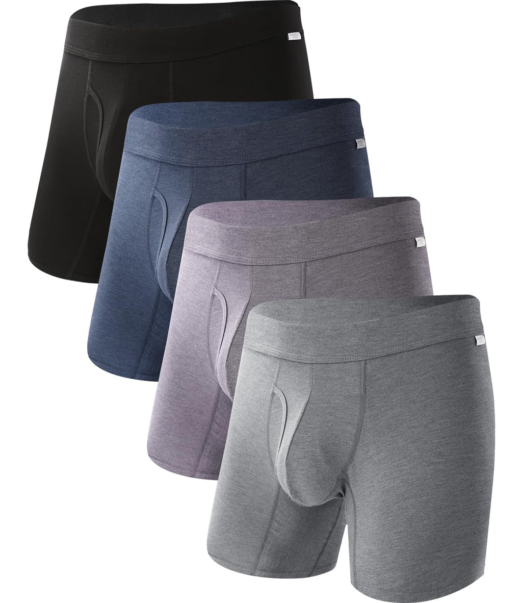 BAMBOO COOL Ultra Soft & breathable Mens Underwear Boxer Briefs Pack