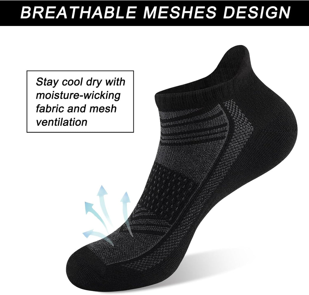 shnn 14 Pairs Mens/Womens Ankle Socks Breathable Casual Low Cut Short Socks for Men/Women with Heel Tab