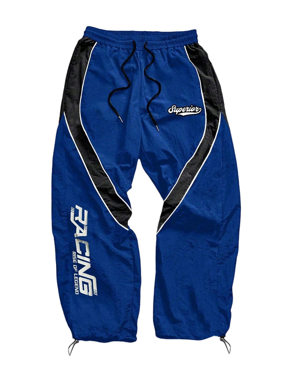 SHENHE Men's Y2k Wide Leg Baggy Parachute Pants Hip Hop Track Trousers