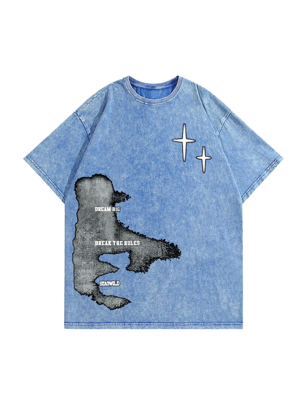 Verdusa Men's Y2k Graphic Tees Short Sleeve Crew Neck Grunge Shirts