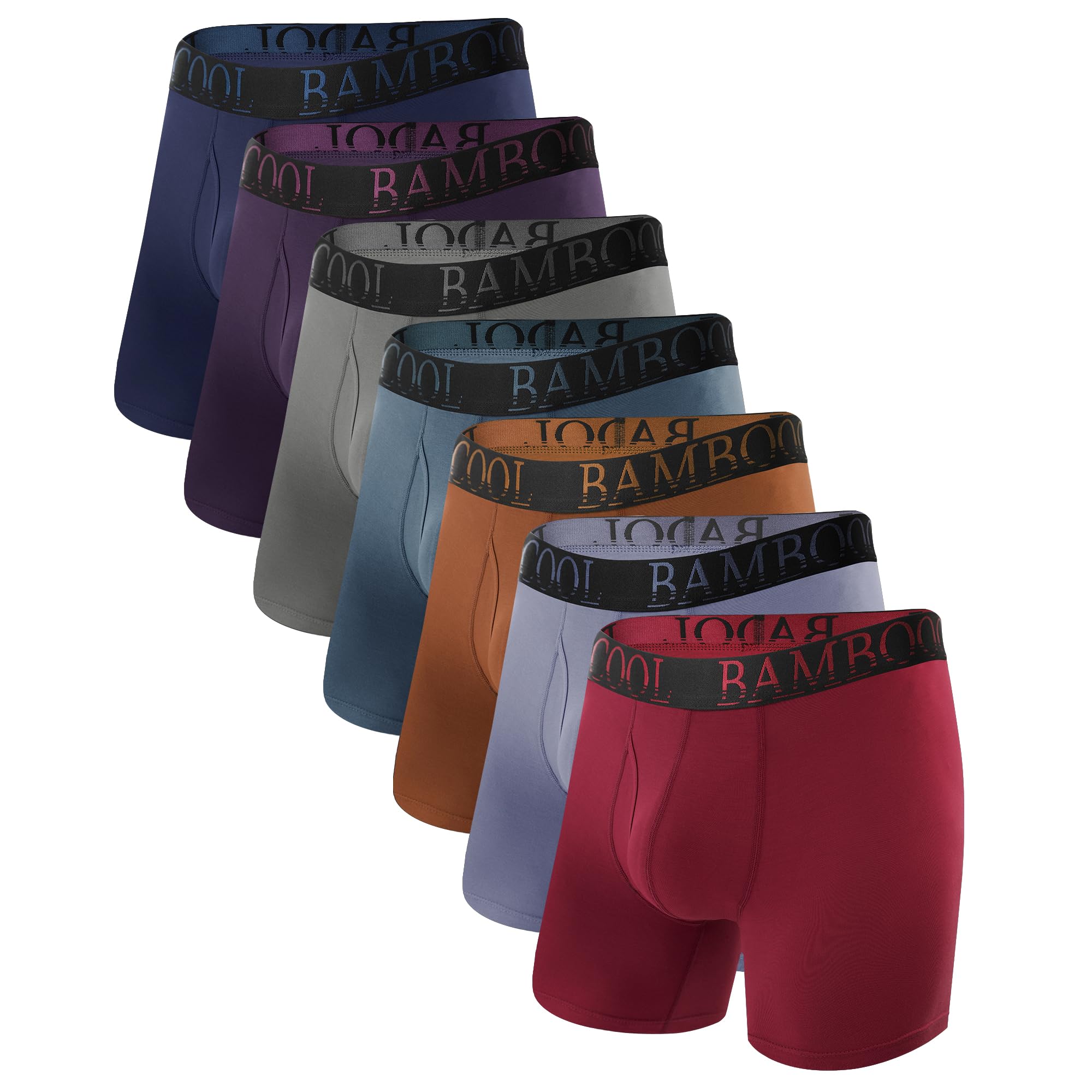 BAMBOO COOL Ultra Soft & breathable Mens Underwear Boxer Briefs Pack