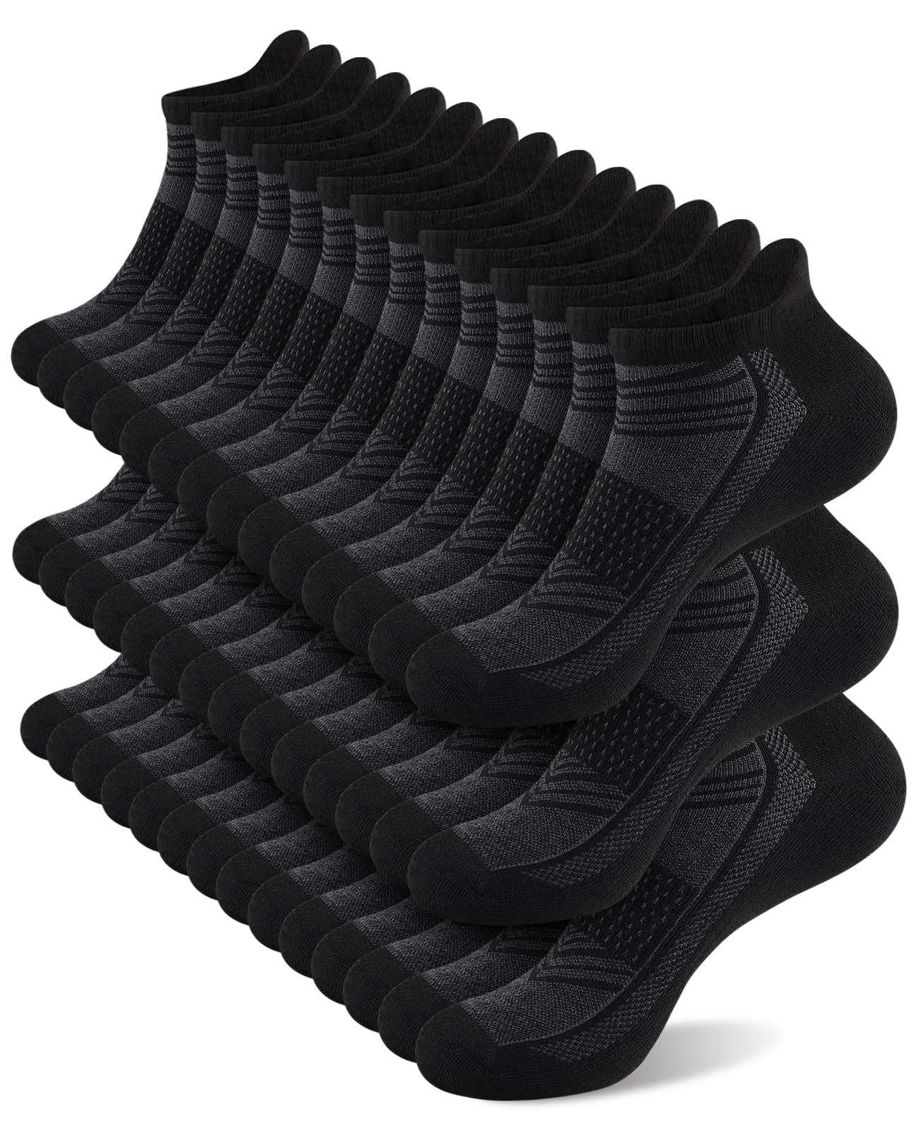shnn 14 Pairs Mens/Womens Ankle Socks Breathable Casual Low Cut Short Socks for Men/Women with Heel Tab