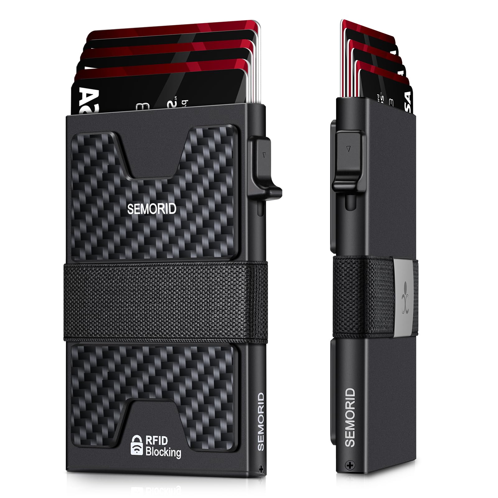 SEMORID RFID Blocking Slim Card Holder Wallet for Men Wallet Minimalist
