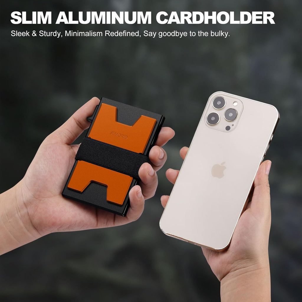SEMORID RFID Blocking Slim Card Holder Wallet for Men Wallet Minimalist