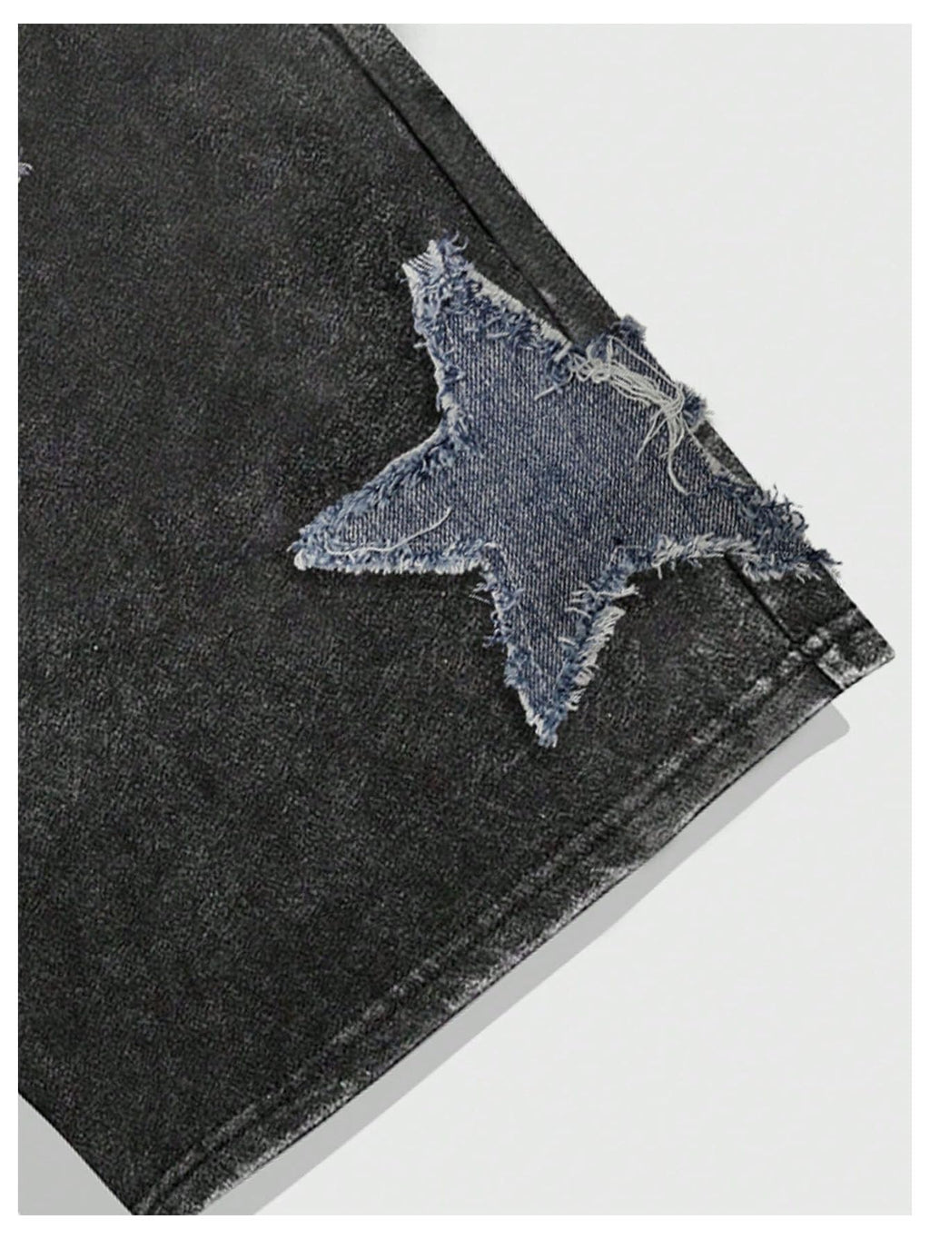 VIPWOLF Men's Star Graphic Y2k Shorts Distressed Track Shorts Streetwear