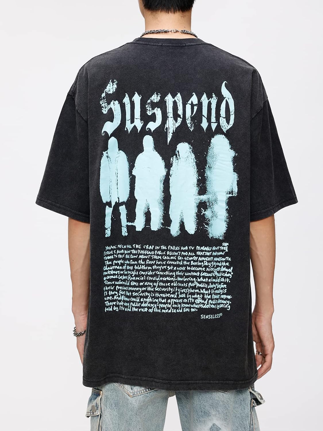 Vamtac Oversized Graphic Tees for Men Y2k Vintage Graffiti Short Sleeve Streetwear Tops Tshirt