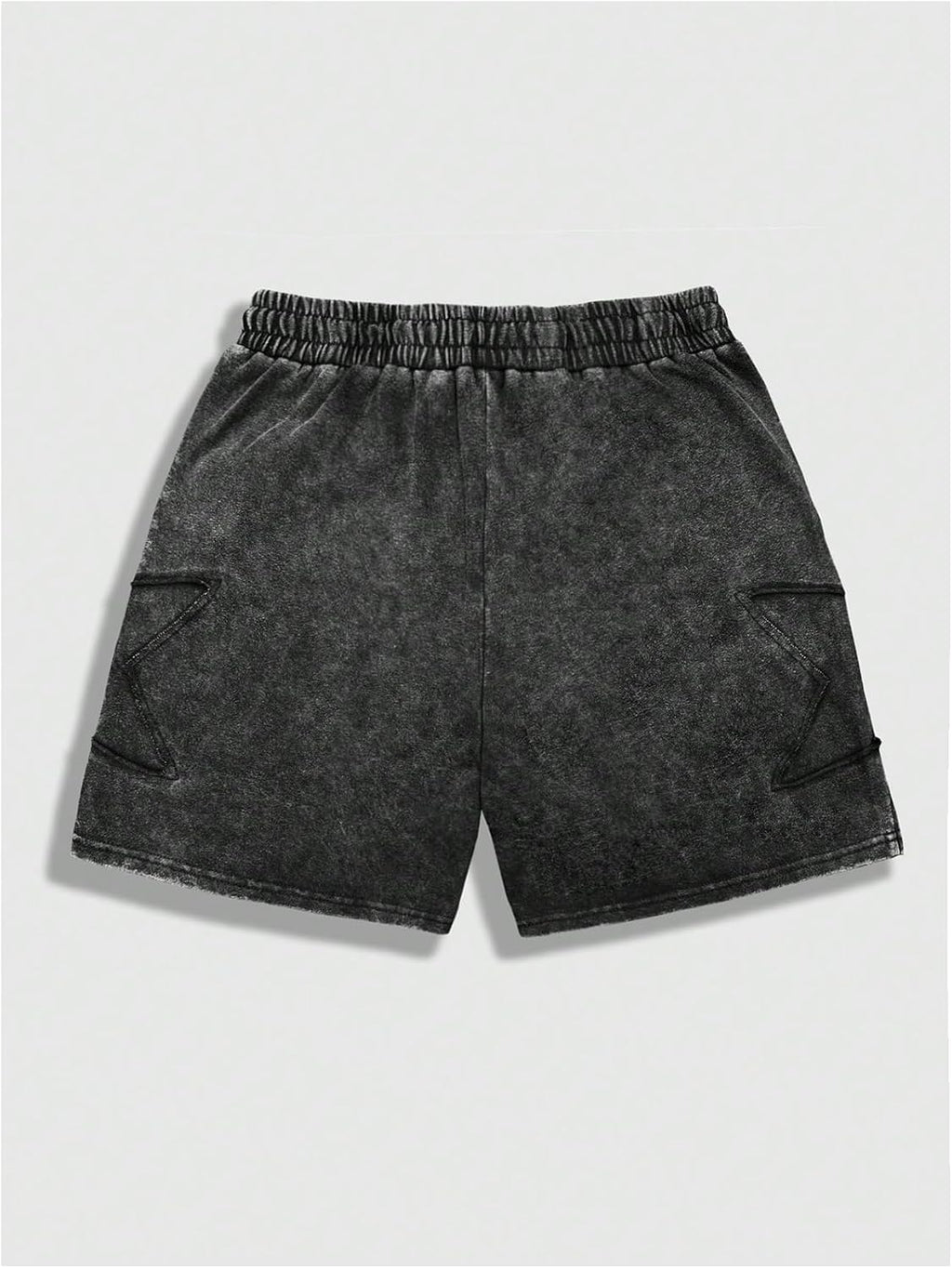 VIPWOLF Men's Star Graphic Y2k Shorts Distressed Track Shorts Streetwear