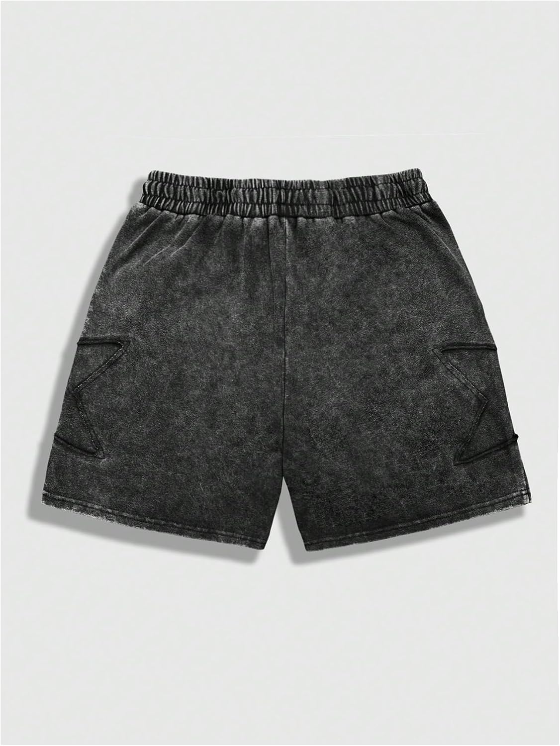 VIPWOLF Men's Star Graphic Y2k Shorts Distressed Track Shorts Streetwear