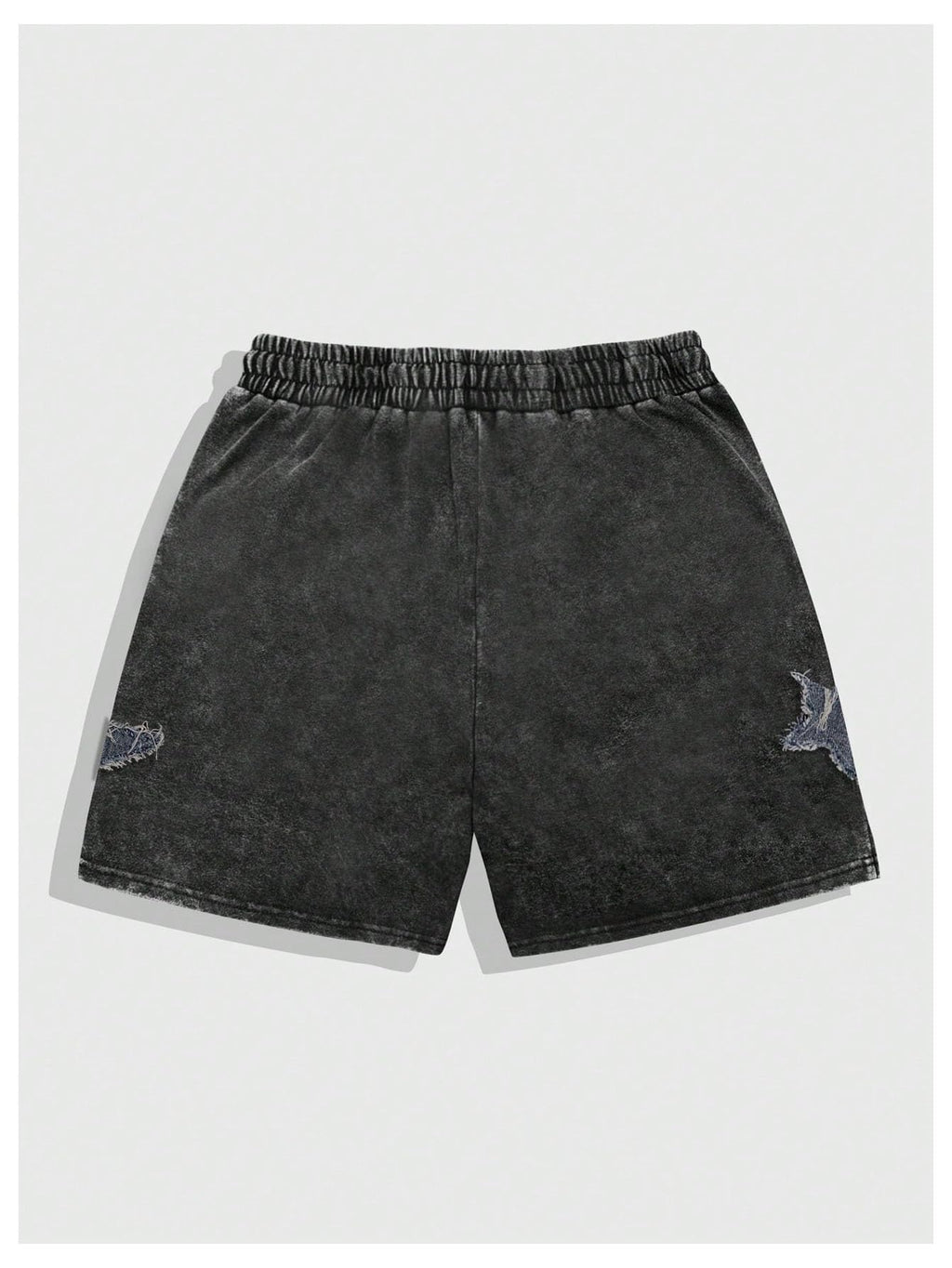 VIPWOLF Men's Star Graphic Y2k Shorts Distressed Track Shorts Streetwear