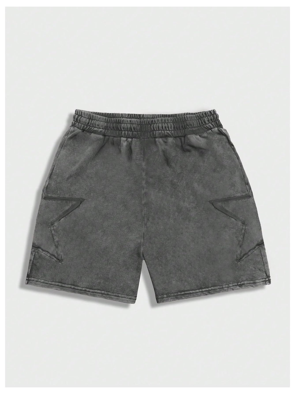 VIPWOLF Men's Star Graphic Y2k Shorts Distressed Track Shorts Streetwear
