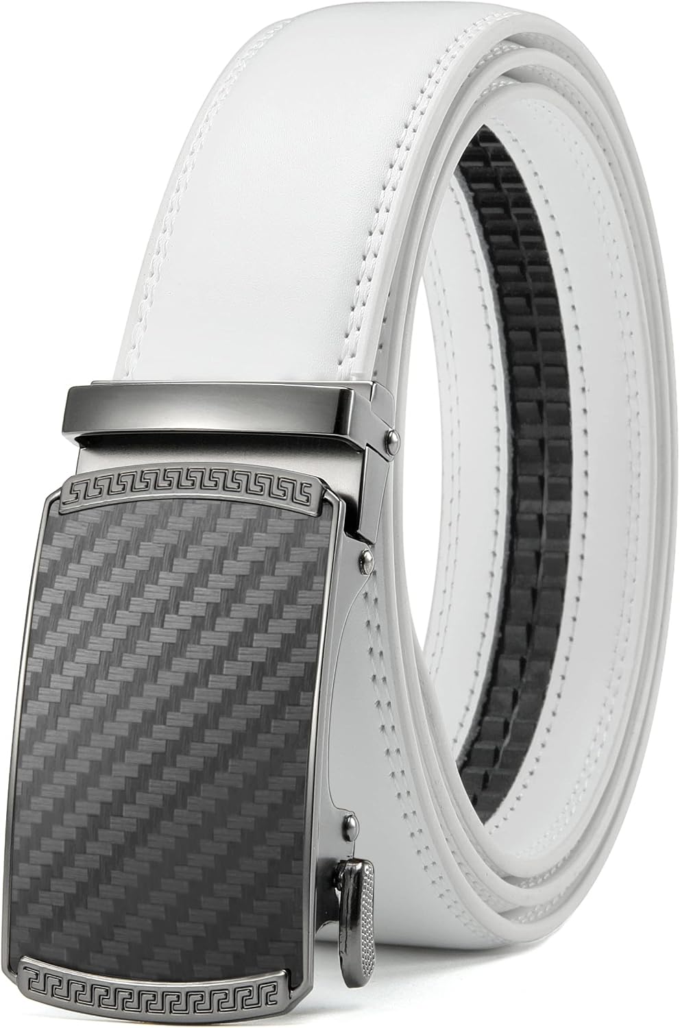 CHAOREN Men's Leather Ratchet Belt - Customizable Fit (35mm)