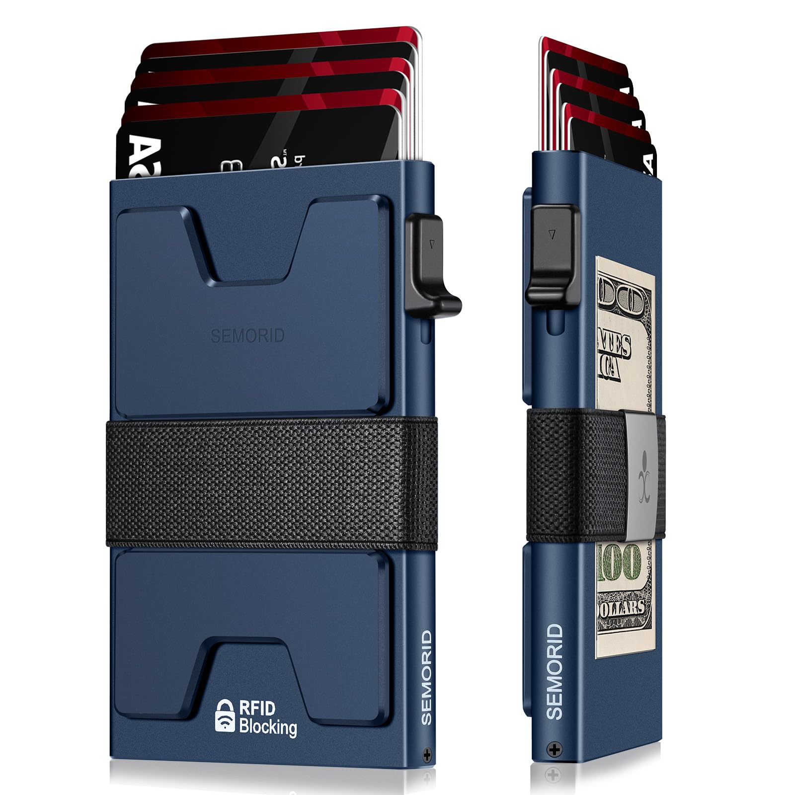 SEMORID RFID Blocking Slim Card Holder Wallet for Men Wallet Minimalist