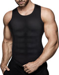 Mens Compression Shirt Slimming Body Shaper Vest Workout Tank Tops Abdomen