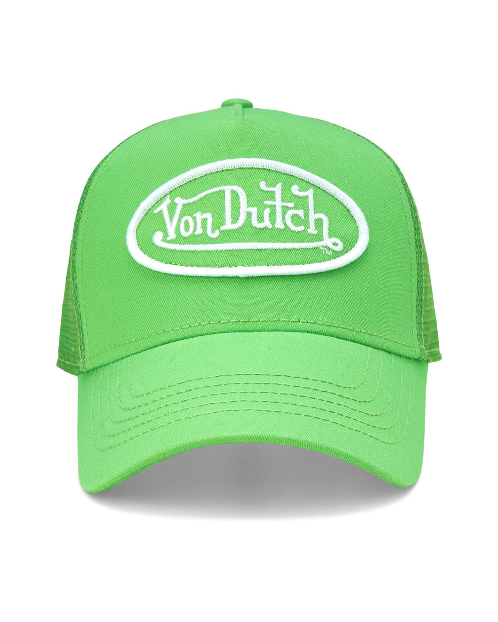 Von Dutch Unisex Trucker Hat - Retro Classic Solid Color Mesh Back Snapback Baseball Cap for Men & Women.