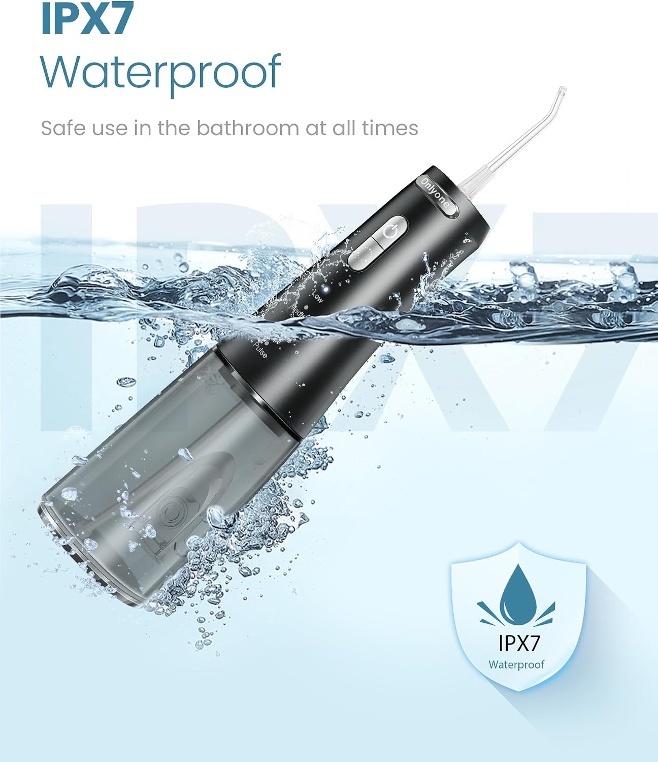 Onlyone Water Flosser with Adjustable Water Pressure for Daily Oral Care