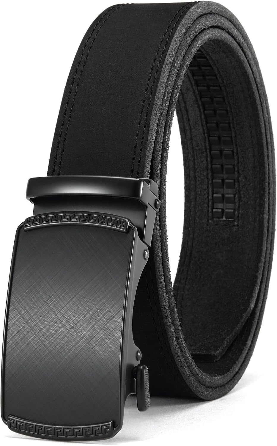 CHAOREN Men's Leather Ratchet Belt - Customizable Fit (35mm)
