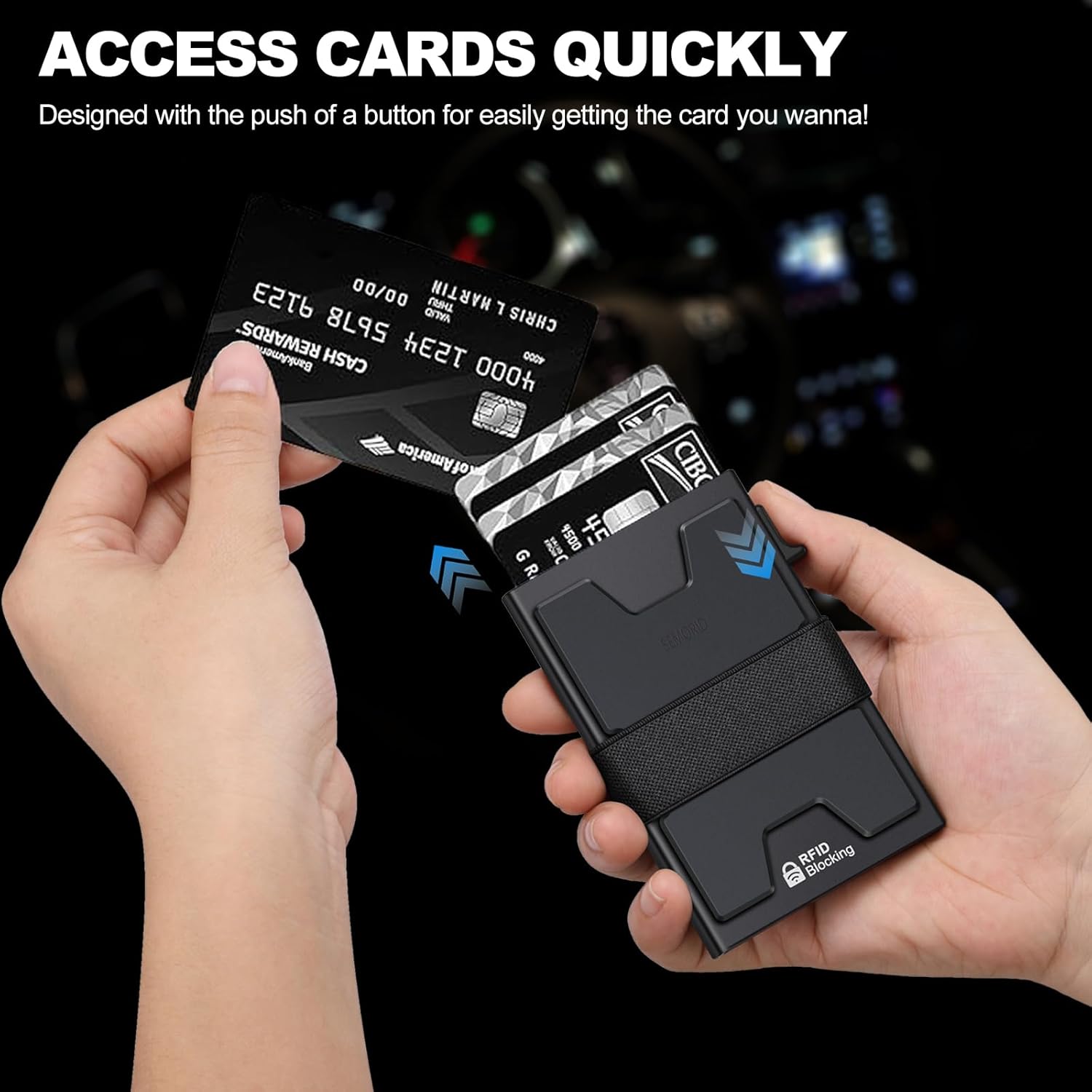 SEMORID RFID Blocking Slim Card Holder Wallet for Men Wallet Minimalist