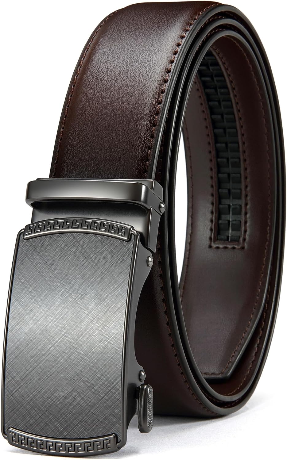 CHAOREN Men's Leather Ratchet Belt - Customizable Fit (35mm)