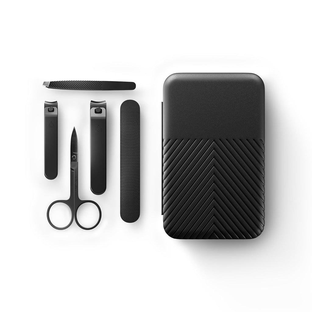 MANSCAPED® Shears 3.0, 5-Piece Precision Men’s Nail Grooming Travel Kit