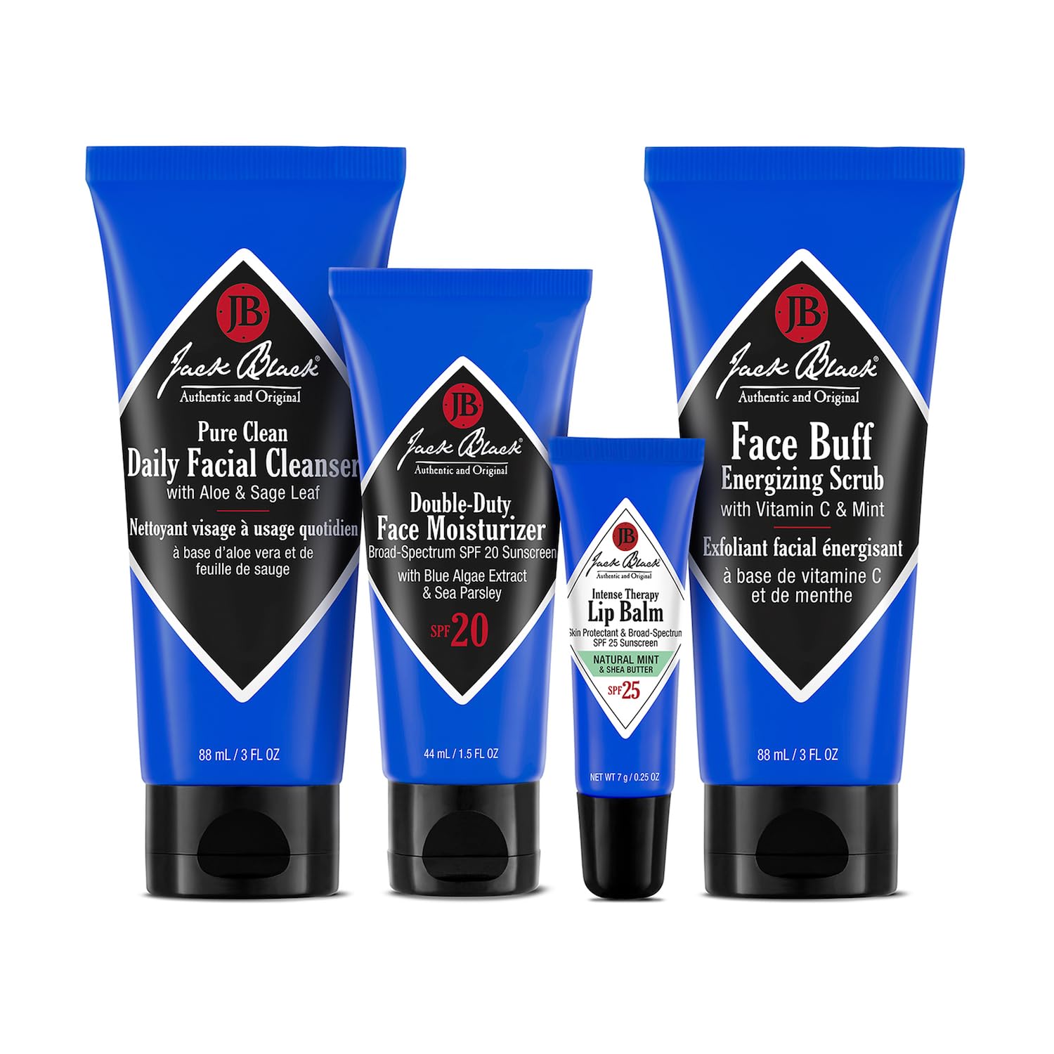 Jack Black Men's Skincare Kit, Men's Gift Set, Travel-Ready