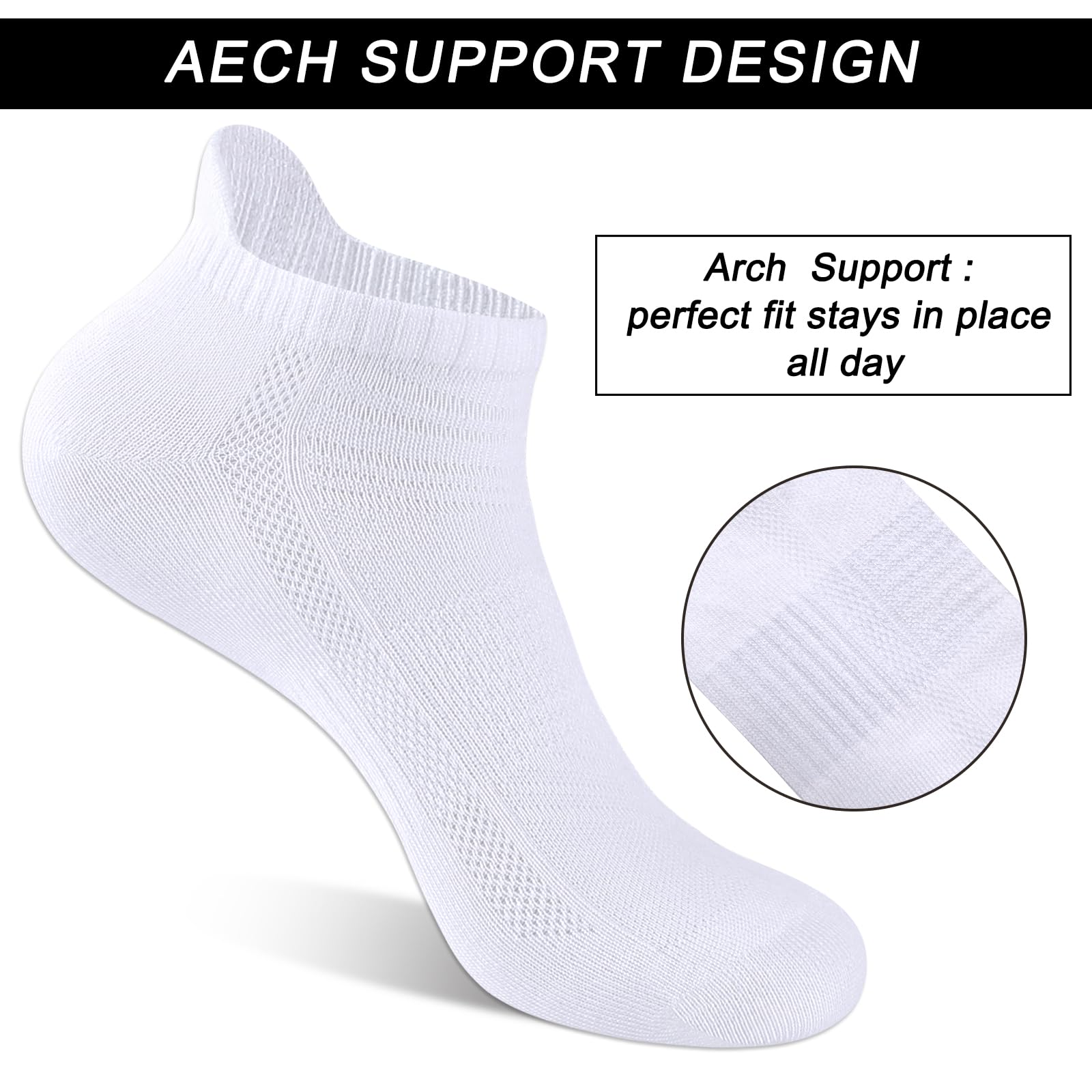 shnn 14 Pairs Mens/Womens Ankle Socks Breathable Casual Low Cut Short Socks for Men/Women with Heel Tab