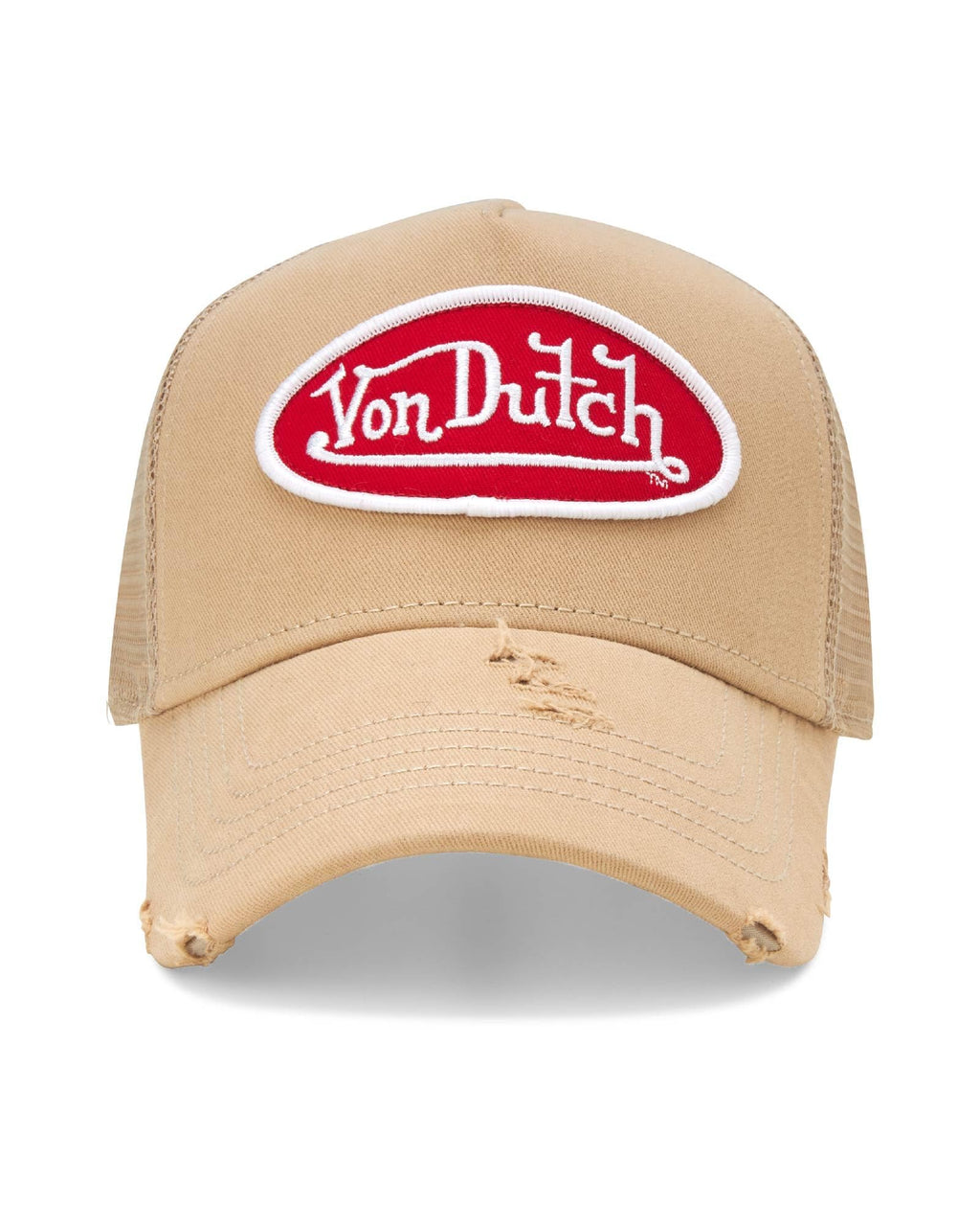 Von Dutch Unisex Trucker Hat - Retro Classic Solid Color Mesh Back Snapback Baseball Cap for Men & Women.
