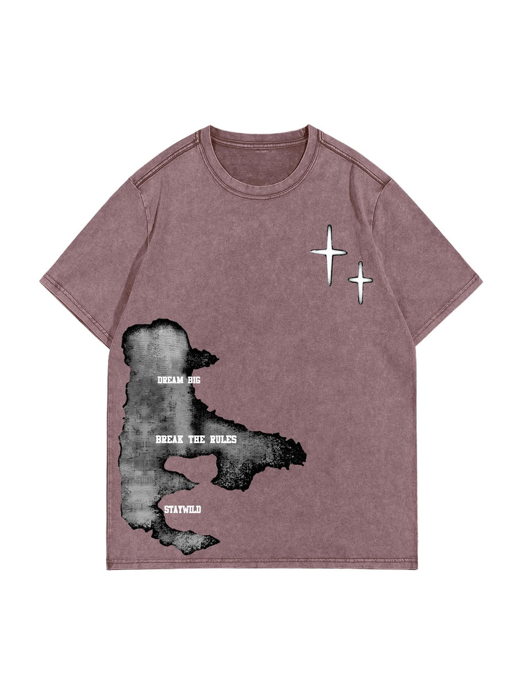 Verdusa Men's Y2k Graphic Tees Short Sleeve Crew Neck Grunge Shirts