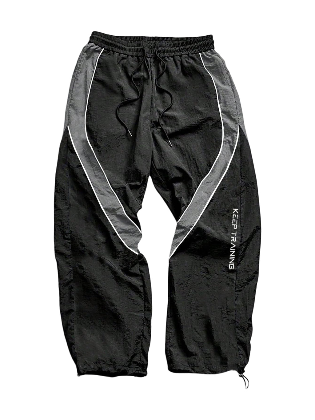 SHENHE Men's Y2k Wide Leg Baggy Parachute Pants Hip Hop Track Trousers